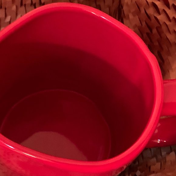 Rae Dunn #1 Teacher Mug - NEW Artesian Collection - Mug Cup Red Glossy Coffee - Picture 7 of 12